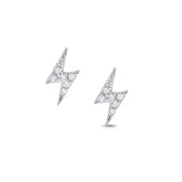 Mini Lightning Bolt Diamond Earrings - Dracakis Jewellers